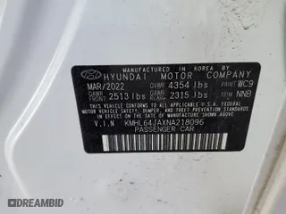 2022 Hyundai Sonata SEL with VIN KMHL64JAXNA218096, listed as a Copart auction lot 42692525 with 47,112 mi miles and Salvage Title. Bid and sale history available at carsss.com. Image 13.