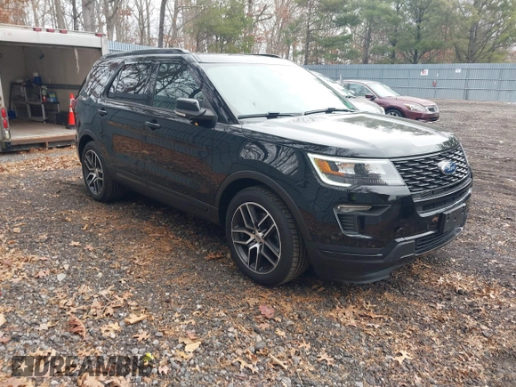 2018 Ford Explorer Sport with VIN 1FM5K8GT3JGC38668, listed as a IAAI auction lot 41306596 with 76,321 mi miles and . Bid and sale history available at DreamBid. Image 1.
