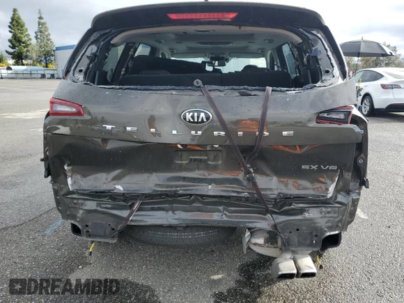 2021 Kia Telluride SX with VIN 5XYP54HC7MG191227, listed as a Copart auction lot 48558265 with 71,416 mi miles and Salvage Title. Bid and sale history available at DreamBid. Image 6.