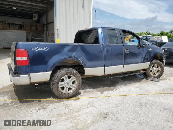 2005 Ford F-150 XLT with VIN 1FTPX145X5FA92244, listed as a Copart auction lot 61569865 with 184,219 mi miles and Salvage title. Bid and sale history available at DreamBid. Image 3.