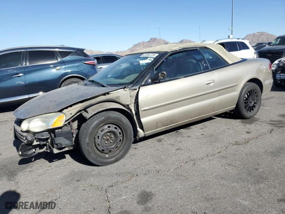 2004 Chrysler Sebring LX with VIN 1C3EL45X84N420919, listed as a Copart auction lot 43266725 with 98,528 mi miles and Salvage Title. Bid and sale history available at carsss.com. Image 1.