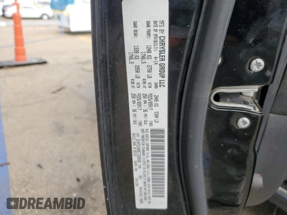 2014 Dodge Journey American Value Pkg with VIN 3C4PDCAB9ET268589, listed as a Copart auction lot 46447275 with 209,366 mi miles and Salvage Title. Bid and sale history available at carsss.com. Image 13.