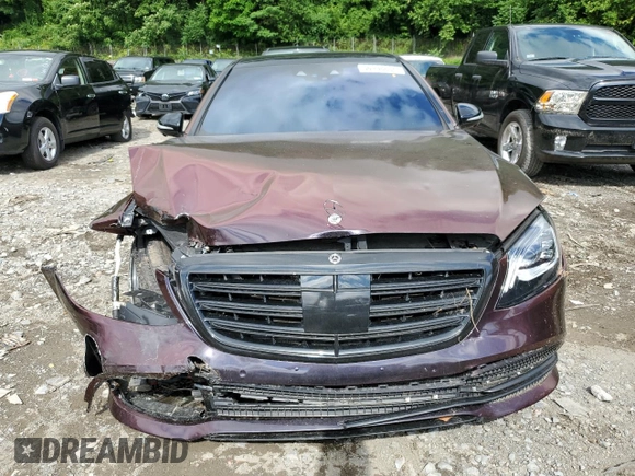 2019 Mercedes-Benz S 560 with VIN WDDUG8GB1KA460161, listed as a Copart auction lot 56998664 with Not Provided miles and Salvage Title. Bid and sale history available at DreamBid. Image 5.
