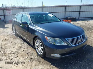 2007 Lexus LS 460 L with VIN JTHGL46F075000827, listed as a IAAI auction lot 41776605 with 258,695 mi miles and . Bid and sale history available at DreamBid. Image 1.