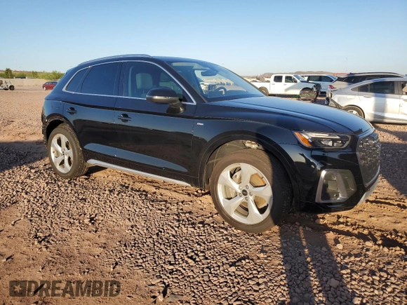 2023 Audi Q5 S line Premium Plus with VIN WA1EAAFY4P2019987, listed as a Copart auction lot 59900015 with 23,663 mi miles and Salvage title. Bid and sale history available at DreamBid. Image 4.