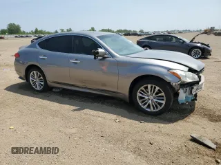 2012 Infiniti M with VIN JN1BY1AR3CM392914, listed as a Copart auction lot 60997925 with 154,801 mi miles and Salvage title. Bid and sale history available at DreamBid. Image 4.