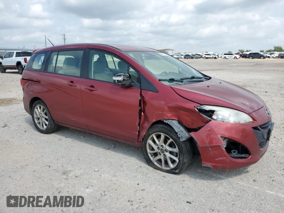 2013 Mazda 5 Touring with VIN JM1CW2CL8D0152322, listed as a Copart auction lot 55081785 with 149,122 mi miles and Salvage title. Bid and sale history available at DreamBid. Image 4.