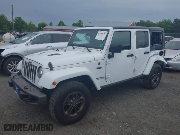 2017 Jeep Wrangler Unlimited 75th Anniversary z VIN 1C4HJWEG8HL502984, wystawiony jako IAAI lot #42354671 z przebiegiem 108 900 mil mil oraz . Historia ofert i sprzedaży dostępna na DreamBid. Obrazek 17.