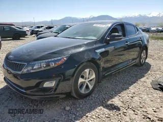 2014 Kia Optima Hybrid LX with VIN KNAGM4ADXE5068129, listed as a Copart auction lot 53211015 with 123,897 mi miles and Clean Title. Bid and sale history available at carsss.com. Image 1.