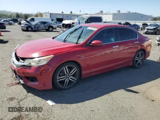 2016 Honda Accord Sport z VIN 1HGCR2F57GA248284, wystawiony jako Copart lot #55898095 z przebiegiem 155 276 mil mil oraz Szkoda całkowita • Salvage title. Historia ofert i sprzedaży dostępna na DreamBid. Obrazek 1.