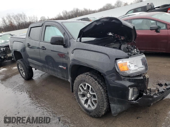 2022 GMC Canyon 4WD AT4 w/Cloth with VIN 1GTG6FENXN1264798, listed as a Copart auction lot 83303824 with 0 mi miles and Salvage Title. Bid and sale history available at carsss.com. Image 4.