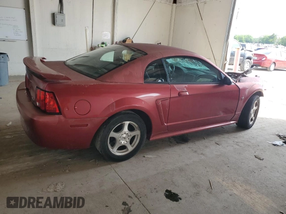 2003 Ford Mustang Standard z VIN 1FAFP40433F371497, wystawiony jako Copart lot #58476325 z przebiegiem Nie podano mil oraz Szkoda całkowita • Salvage title. Historia ofert i sprzedaży dostępna na DreamBid. Obrazek 3.