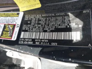 2013 Toyota Venza LE with VIN 4T3ZK3BB4DU061662, listed as a IAAI auction lot 41687265 with 262,926 mi miles. Bid and sale history available at carsss.com. Image 9.