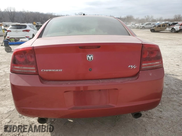 2006 Dodge Charger R/T with VIN 2B3KA53H56H134416, listed as a Copart auction lot 47165505 with 194,484 mi miles and Clean Title. Bid and sale history available at carsss.com. Image 6.