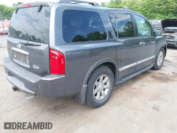 2006 Infiniti QX56 z VIN 5N3AA08C46N813016, wystawiony jako IAAI lot #42527826 z przebiegiem 155 626 mil mil oraz . Historia ofert i sprzedaży dostępna na DreamBid. Obrazek 4.