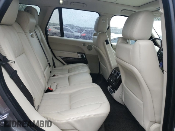 2017 Land Rover Range Rover HSE with VIN SALGS2FV2HA341048, listed as a Copart auction lot 58291295 with 135,135 mi miles and Salvage title. Bid and sale history available at DreamBid. Image 11.