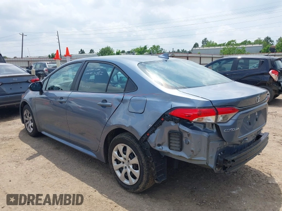 2024 Toyota Corolla LE with VIN 5YFB4MDE5RP082420, listed as a IAAI auction lot 42125592 with 44,783 mi miles. Bid and sale history available at carsss.com. Image 3.