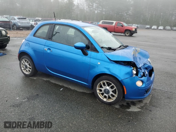 2015 FIAT 500 Pop with VIN 3C3CFFAR2FT613524, listed as a Copart auction lot 49946945 with 144,570 mi miles and Salvage Title. Bid and sale history available at carsss.com. Image 4.