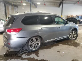 2015 Nissan Pathfinder SV z VIN 5N1AR2MMXFC709279, wystawiony jako Copart lot #59464785 z przebiegiem 92 343 mil mil oraz Szkoda całkowita • Salvage title. Historia ofert i sprzedaży dostępna na DreamBid. Obrazek 3.
