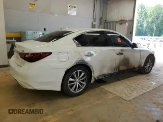 2021 Infiniti Q50 Pure with VIN JN1EV7AP7MM700174, listed as a Copart auction lot 62968275 with Not provided miles and Clean title. Bid and sale history available at DreamBid. Image 3.