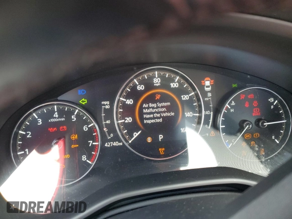 2024 Mazda 3 Carbon Edition with VIN 3MZBPBXY7RM402746, listed as a Copart auction lot 61170235 with 42,740 mi miles and Non repairable. Bid and sale history available at DreamBid. Image 9.