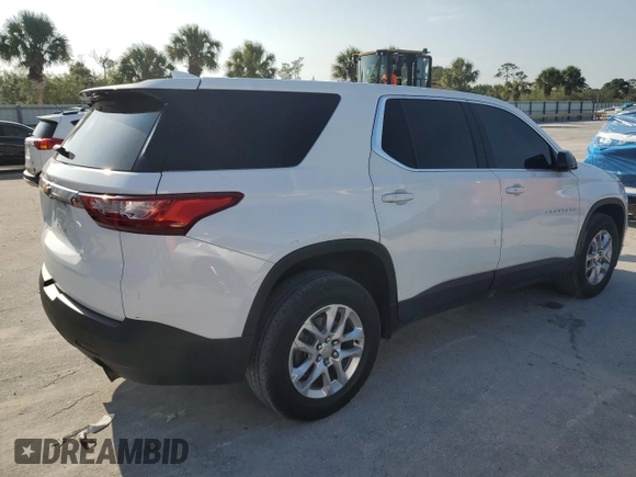 2020 Chevrolet Traverse LS z VIN 1GNERFKW7LJ106094, wystawiony jako Copart lot #53552695 z przebiegiem 92 236 mil mil oraz Szkoda całkowita • Salvage title. Historia ofert i sprzedaży dostępna na DreamBid. Obrazek 3.
