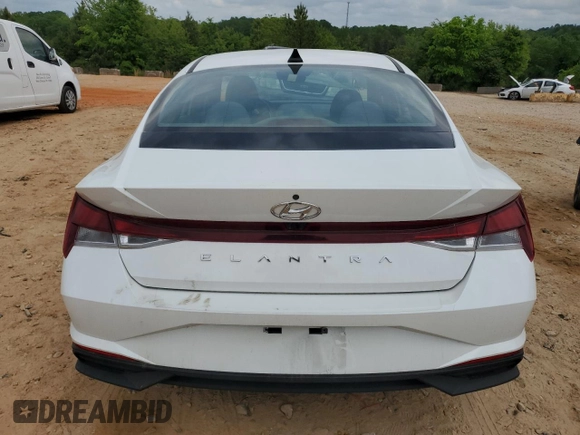 2022 Hyundai Elantra with VIN 5NPLM4G2NH063289, listed as a Copart auction lot 54551105 with 25,908 mi miles and Salvage title. Bid and sale history available at DreamBid. Image 6.