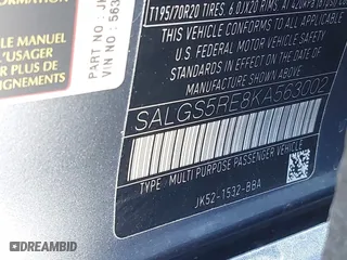 2019 Land Rover Range Rover with VIN SALGS5RE8KA563002, listed as a IAAI auction lot 41977296 with 1 mi miles. Bid and sale history available at carsss.com. Image 9.