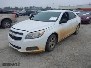 2013 Chevrolet Malibu LS with VIN 1G11B5SA3DF297391, listed as a IAAI auction lot 41558526 with 155,538 mi miles. Bid and sale history available at carsss.com. Image 2.
