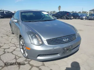 2004 Infiniti G35 Coupe w/Leather with VIN JNKCV54E64M807945, listed as a IAAI auction lot 41692782 with 1 mi miles. Bid and sale history available at carsss.com. Image 1.