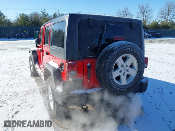 2018 Jeep Wrangler JK Unlimited Sport with VIN 1C4BJWDG9JL874850, listed as a IAAI auction lot 41482613 with 80,669 mi miles. Bid and sale history available at carsss.com. Image 3.