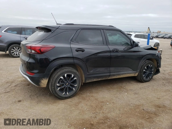 2022 Chevrolet TrailBlazer LT with VIN KL79MPSL2NB083869, listed as a Copart auction lot 66337784 with 42,888 mi miles and Salvage Title. Bid and sale history available at DreamBid. Image 3.