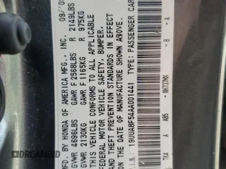 2010 Acura TL Technology z VIN 19UUA8F54AA001441, wystawiony jako Copart lot #58753545 z przebiegiem 135 640 mil mil oraz Szkoda całkowita • Salvage title. Historia ofert i sprzedaży dostępna na DreamBid. Obrazek 12.