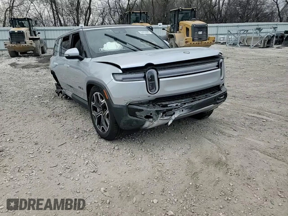 2025 Rivian R1S Adventure with VIN 7PDSGBBA4SN049237, listed as a Copart auction lot 53455505 with 0 mi miles and Salvage Title. Bid and sale history available at carsss.com. Image 14.
