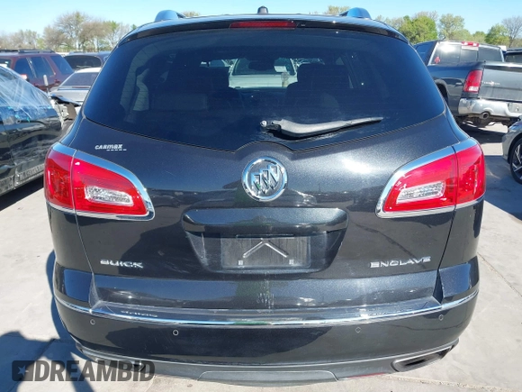 2014 Buick Enclave Leather with VIN 5GAKRBKD4EJ160752, listed as a IAAI auction lot 41843436 with 76,168 mi miles and . Bid and sale history available at DreamBid. Image 16.