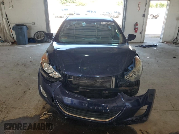 2013 Hyundai Elantra GLS with VIN 5NPDH4AE4DH440047, listed as a Copart auction lot 57456945 with 190,665 mi miles and Salvage title. Bid and sale history available at DreamBid. Image 5.