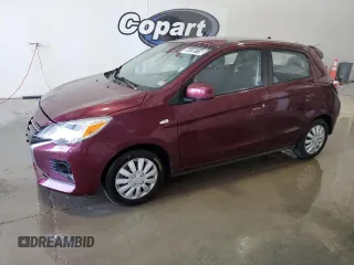 2022 Mitsubishi Mirage ES z VIN ML32AUHJXNH008483, wystawiony jako Copart lot #56138115 z przebiegiem 63 032 mil mil oraz Czysty tytuł • Clean title. Historia ofert i sprzedaży dostępna na DreamBid. Obrazek 1.