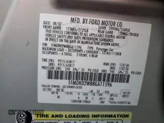 2008 Ford Taurus X SEL с VIN 1FMDK02W88GA11596, выставлен на аукционе Copart как лот 53447445 с пробегом 137 325 миль миль и Списание • Salvage title. История ставок и продаж доступна на DreamBid. Изображение 14.