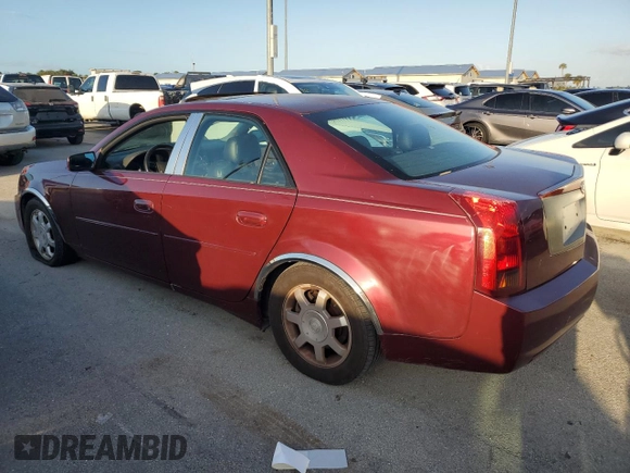 2003 Cadillac CTS with VIN 1G6DM57N930170594, listed as a Copart auction lot 75062264 with 0 mi miles and Salvage Title. Bid and sale history available at carsss.com. Image 2.