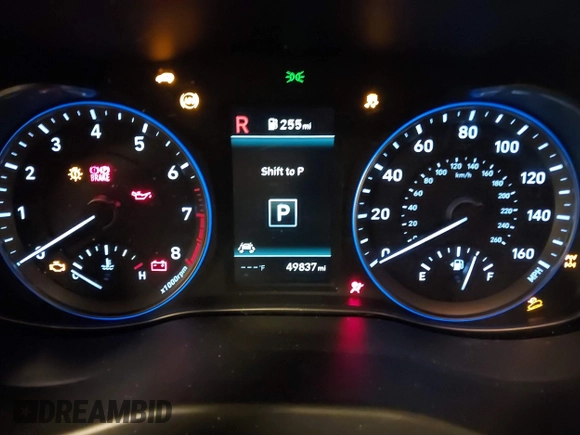 2021 Hyundai Kona Night Edition with VIN KM8K6CA5XMU677697, listed as a IAAI auction lot 41837994 with 49,837 mi miles and . Bid and sale history available at DreamBid. Image 7.
