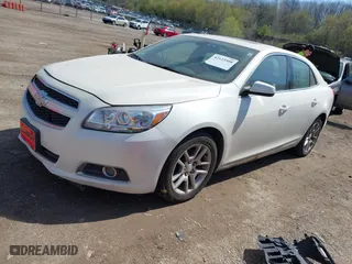 2013 Chevrolet Malibu ECO with VIN 1G11F5RR8DF107603, listed as a IAAI auction lot 42123508 with 80,532 mi miles. Bid and sale history available at carsss.com. Image 2.