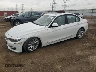 2013 BMW 3 Series 328i xDrive with VIN WBA3B3C57DJ898836, listed as a Copart auction lot 51483555 with 104,500 mi miles and Salvage Title. Bid and sale history available at carsss.com. Image 1.