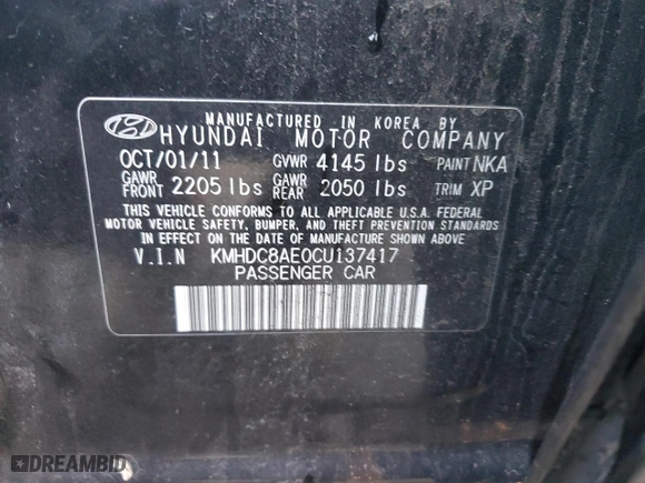 2012 Hyundai Elantra Touring SE with VIN KMHDC8AE0CU137417, listed as a Copart auction lot 47947295 with 141,259 mi miles and Salvage Title. Bid and sale history available at carsss.com. Image 12.