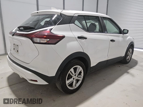 2021 Nissan Kicks S with VIN 3N1CP5BV5ML504764, listed as a Copart auction lot 52319195 with 145,404 mi miles and Clean Title. Bid and sale history available at carsss.com. Image 3.
