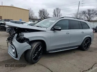 2025 Mercedes-Benz GLS with VIN 4JGFF5KE2SB349677, listed as a Copart auction lot 86289054 with 148 mi miles and Salvage Title. Bid and sale history available at carsss.com. Image 1.