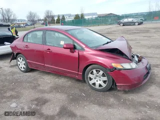 2008 Honda Civic Sdn LX with VIN 2HGFA16508H531496, listed as a IAAI auction lot 41901007 with 215,988 mi miles. Bid and sale history available at carsss.com. Image 1.