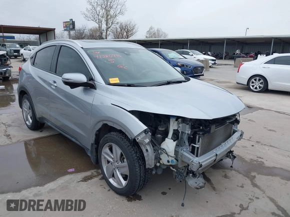 2019 Honda HR-V EX with VIN 3CZRU5H52KM710620, listed as a IAAI auction lot 41380796 with 50,683 mi miles. Bid and sale history available at carsss.com. Image 1.