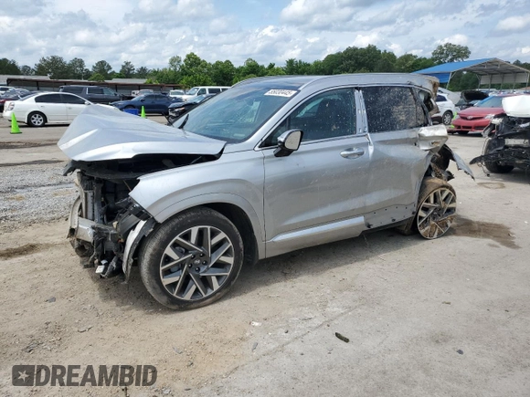 2023 Hyundai Santa Fe Calligraphy with VIN 5NMS54AL1PH647057, listed as a Copart auction lot 55030445 with 21,529 mi miles and Salvage title. Bid and sale history available at DreamBid. Image 1.