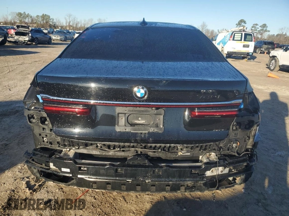 2020 BMW 7 Series 740i with VIN WBA7T2C0XLCE02429, listed as a Copart auction lot 42574835 with 73,970 mi miles and Salvage Title. Bid and sale history available at carsss.com. Image 6.