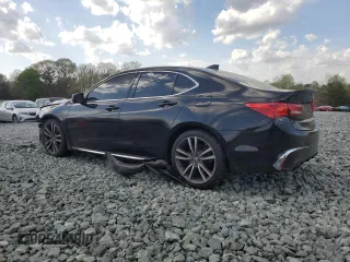 2019 Acura TLX Advance with VIN 19UUB2F86KA002693, listed as a Copart auction lot 52086385 with 107,284 mi miles and Salvage title. Bid and sale history available at DreamBid. Image 2.
